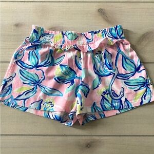 Lilly Pulitzer Pink Pull On Elastic Waist Shorts